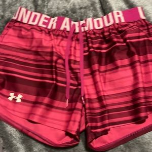 Pink Under Armour shorts